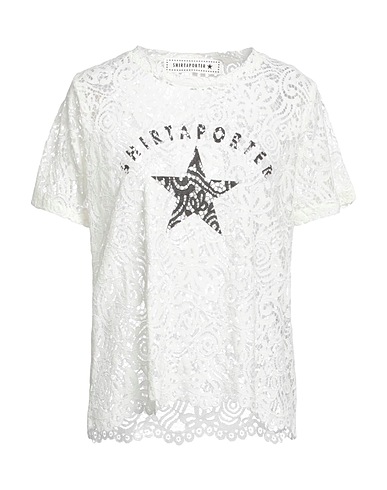 SHIRTAPORTER Top Off white 42% Cotone, 33% Viscosa, 25% Poliammide