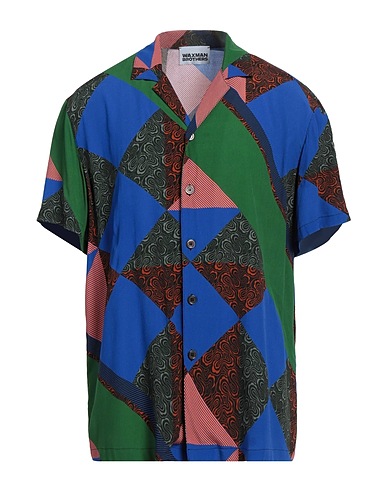 WAXMAN BROTHERS Patterned shirt Blue 100% Viscose