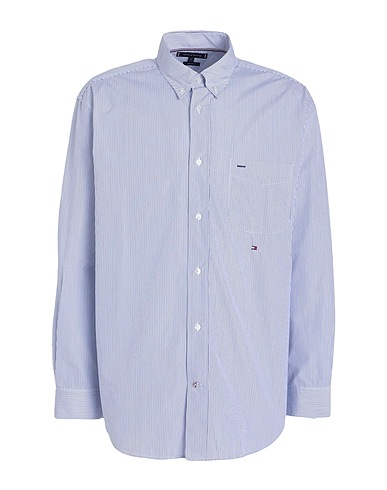 TOMMY HILFIGER Striped shirt Navy blue 100% Cotton