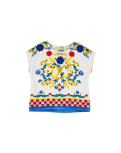 DOLCE&GABBANA Top 100% Silk, Cotton