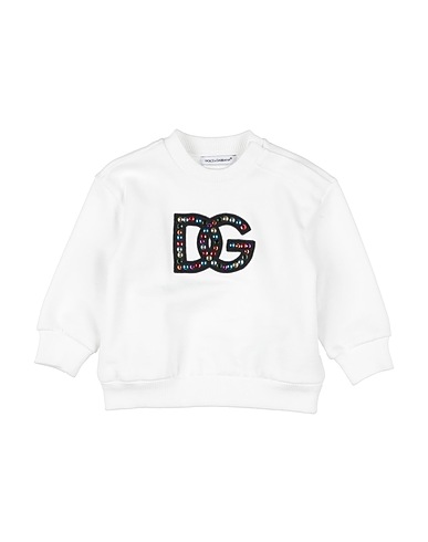 DOLCE&GABBANA Sweatshirt White 100% Cotton, Elastane, Polyester, Aluminium