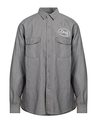 MOUNTAIN RESEARCH Solid colour shirt Grey 100% Cotton