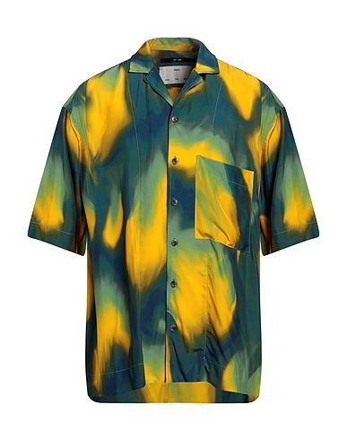 SONG FOR THE MUTE Patterned shirt Yellow 100% Viscose