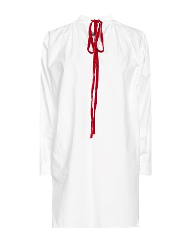 RAF SIMONS Solid color shirts & blouses White 100% Cotton