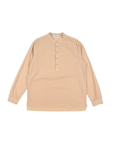 DONDUP Solid colour shirt Beige 100% Cotton