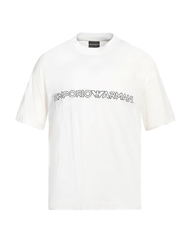 EMPORIO ARMANI T-shirt White 70% Lyocell, 30% Cotton