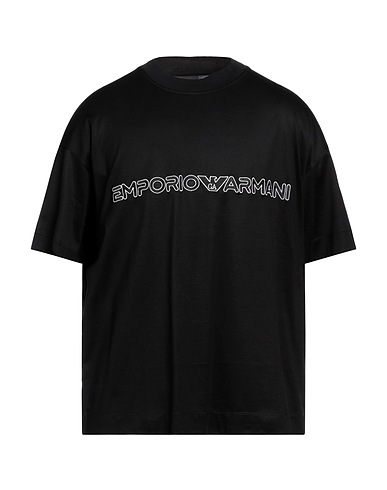EMPORIO ARMANI T-shirt Black 70% Lyocell, 30% Cotton