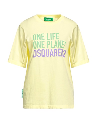 DSQUARED2 T-shirt Pastel yellow 100% Cotton