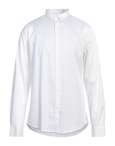ARMANI EXCHANGE Einfarbiges Hemd Weiß 59% Lyocell, 35% Polyamid, 6% Elastan