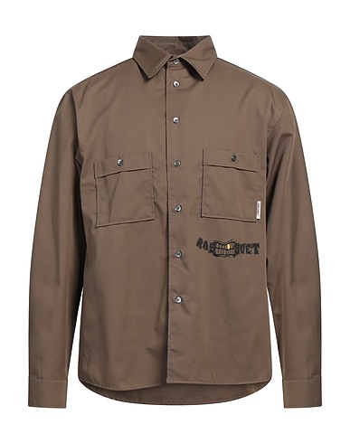 RASSVET Solid color shirt Military green 67% Polyester, 33% Cotton