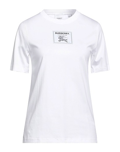 BURBERRY T-shirt White 98% Cotton, 2% Elastane