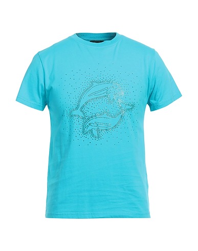 BOTTER T-shirt Turchese 100% Cotone