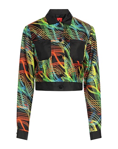 FERRARI Patterned shirts & blouses Black 100% Silk