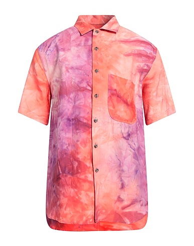 22.1 AVENUE D'IVRY Patterned shirt Pink 91% Viscose, 9% Silk