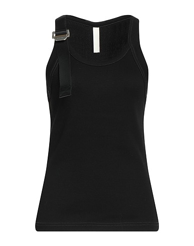 DION LEE Vest Black 98% Organic cotton, 2% Elastane