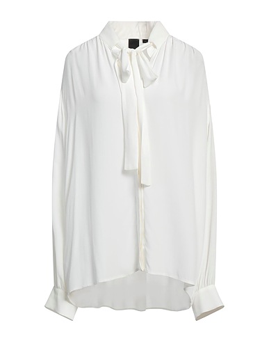 PINKO Solid color shirts & blouses White 70% Acetate, 30% Silk