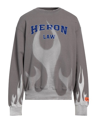 HERON PRESTON Sweatshirt Grey 100% Cotton, Elastane, Wool, Acrylic