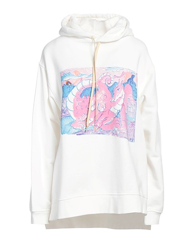 MARNI Hooded sweatshirt Ivory 100% Cotton, Elastane