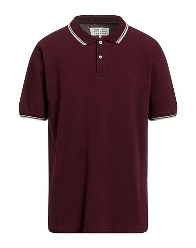 MAISON MARGIELA Polo shirt Burgundy 100% Cotton