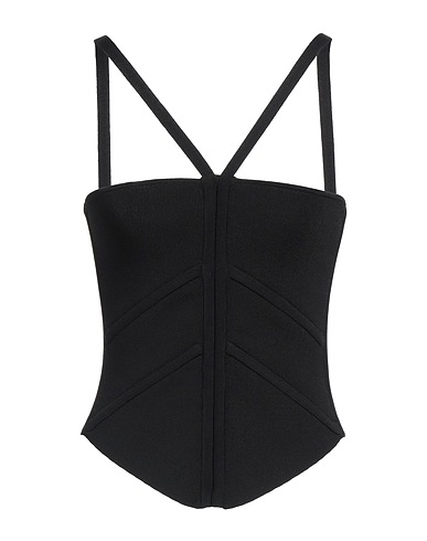 DION LEE Bustier Black 67% Viscose, 32% Nylon, 1% Elastane
