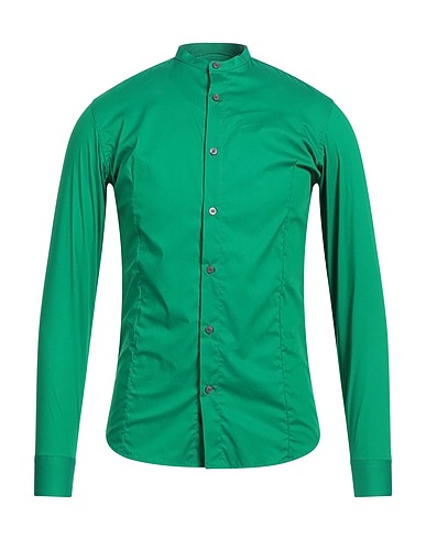 GREY DANIELE ALESSANDRINI Chemise de couleur unie 72% Coton, 25% Polyamide, 3% Élasthanne