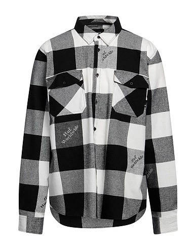 HUF Checked shirt Black 100% Cotton
