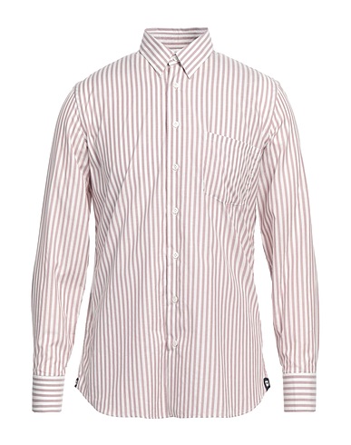 LARDINI Striped shirt Taupe 100% Cotton