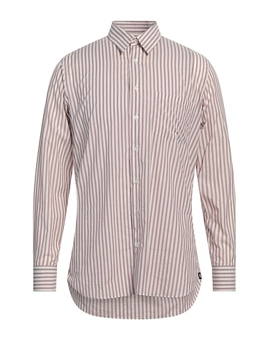LARDINI Striped shirt Plum 100% Cotton