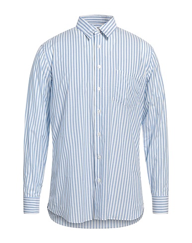 LARDINI Striped shirt Azure 100% Cotton