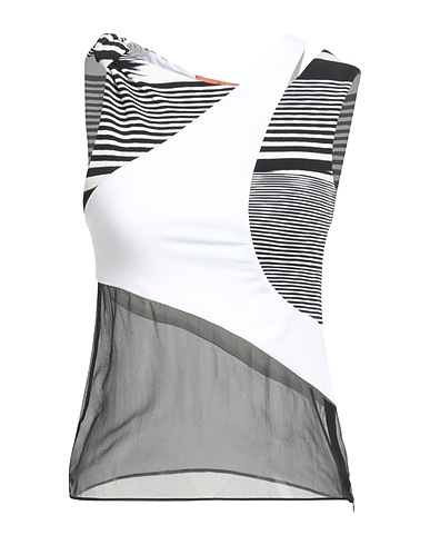 MISSONI Top White 47% Viscose, 37% Polyamide, 16% Elastane, Silk