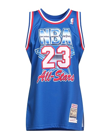 MITCHELL & NESS Canotta Blu 100% Poliestere