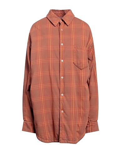 MAISON MARGIELA Checked shirt Rust 100% Cotton
