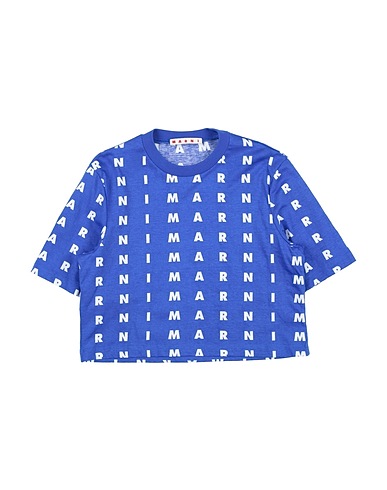 MARNI T-shirt Blu china 100% Cotone
