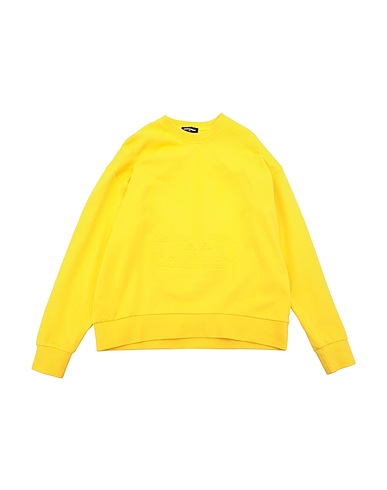 DSQUARED2 Felpa Giallo 100% Cotone