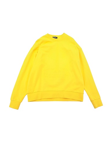 DSQUARED2 Sweatshirt Yellow 98% Cotton, 2% Elastane