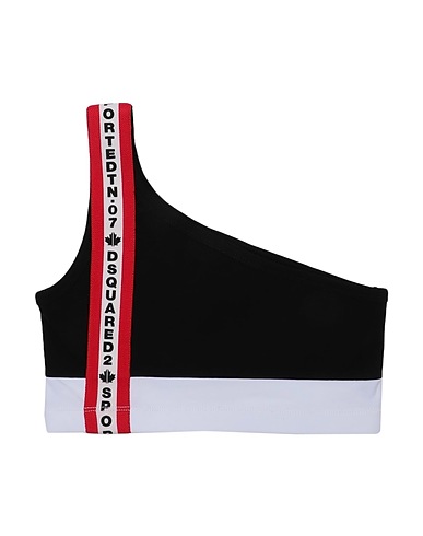 DSQUARED2 Top Black 90% Cotton, 10% Elastane