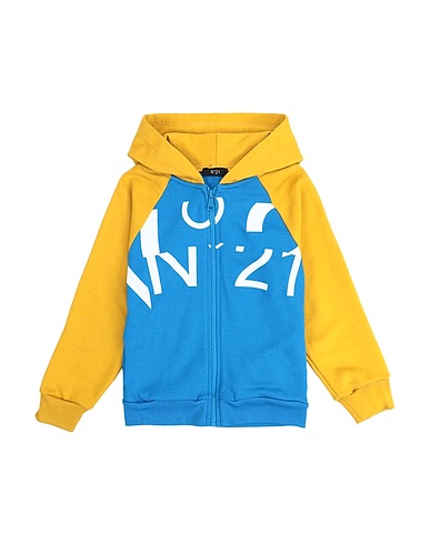 N°21 Hooded track jacket  Azure 100% Cotton