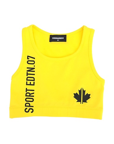 DSQUARED2 Top Giallo 90% Cotone, 10% Elastan