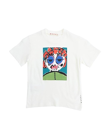 MARNI Футболка Слоновая кость 100% Хлопок