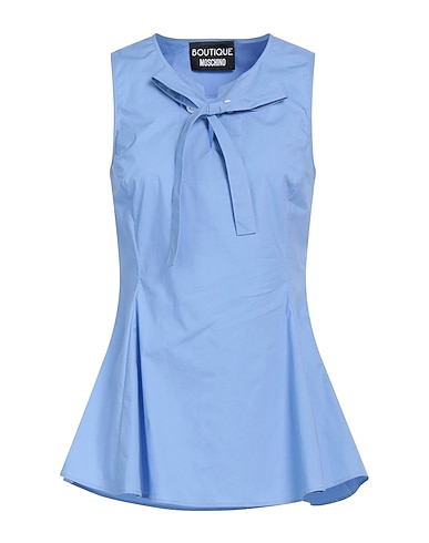 BOUTIQUE MOSCHINO Top AZZURRO 95% Cotton, 5% Elastane