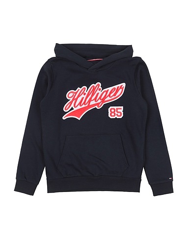 TOMMY HILFIGER Hooded sweatshirt Midnight blue 78% Cotton, 22% Polyester