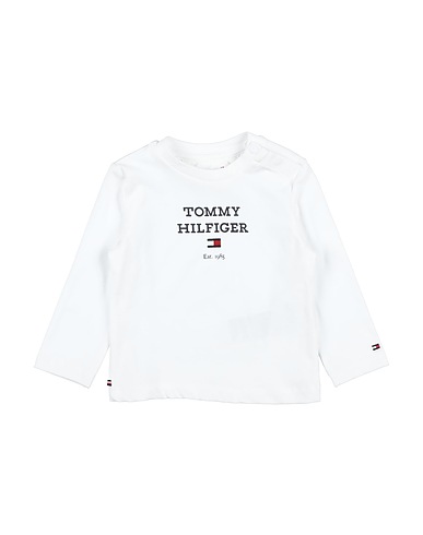 TOMMY HILFIGER T-shirt White 93% Cotton, 7% Elastane