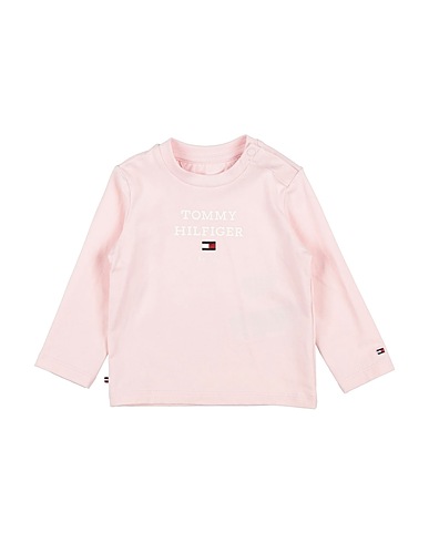 TOMMY HILFIGER T-shirt Rose clair 93% Coton, 7% Élasthanne