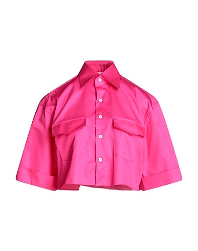 WOERA Camicie e bluse tinta unita Fucsia 100% Cotone