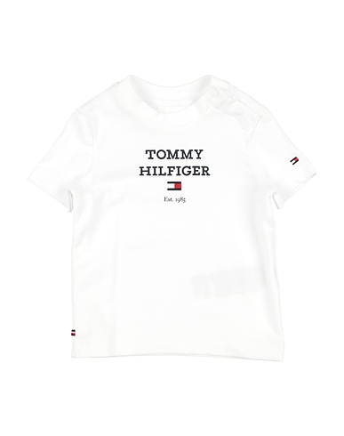 TOMMY HILFIGER T-shirt White 93% Cotton, 7% Elastane