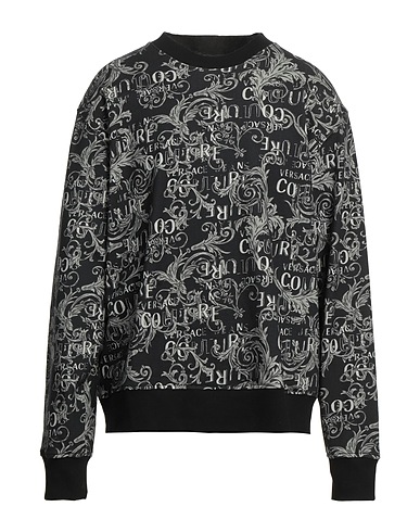 VERSACE JEANS COUTURE Sweatshirt Charcoal 100% Cotton, Elastane