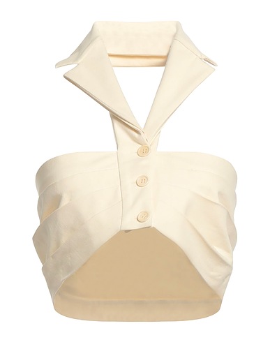 PHILOSOPHY di LORENZO SERAFINI Top Ivory 93% Cotton, 7% Elastane