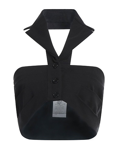 PHILOSOPHY di LORENZO SERAFINI Top Black 93% Cotton, 7% Elastane