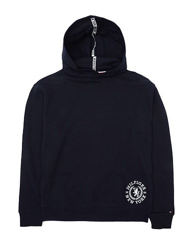 TOMMY HILFIGER Hooded sweatshirt Midnight blue 100% Cotton
