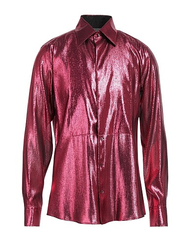 DOLCE&GABBANA Chemise de couleur unie 64% Soie, 36% Polyester